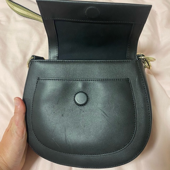 Ted Baker Branded Darcell Webbing Satchel Cross Body Bag (black) - Picture 9 of 10